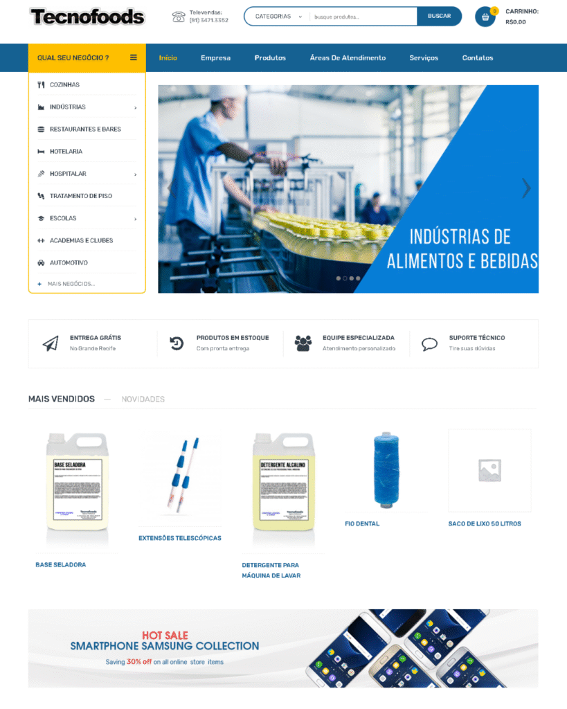Site da Tecnofoods
